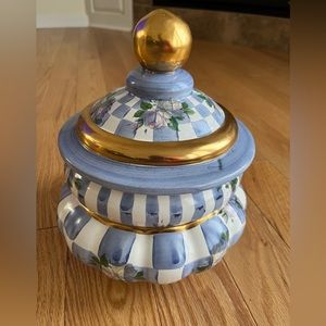 Mackenzie Childs Retired Morning Glory Canister